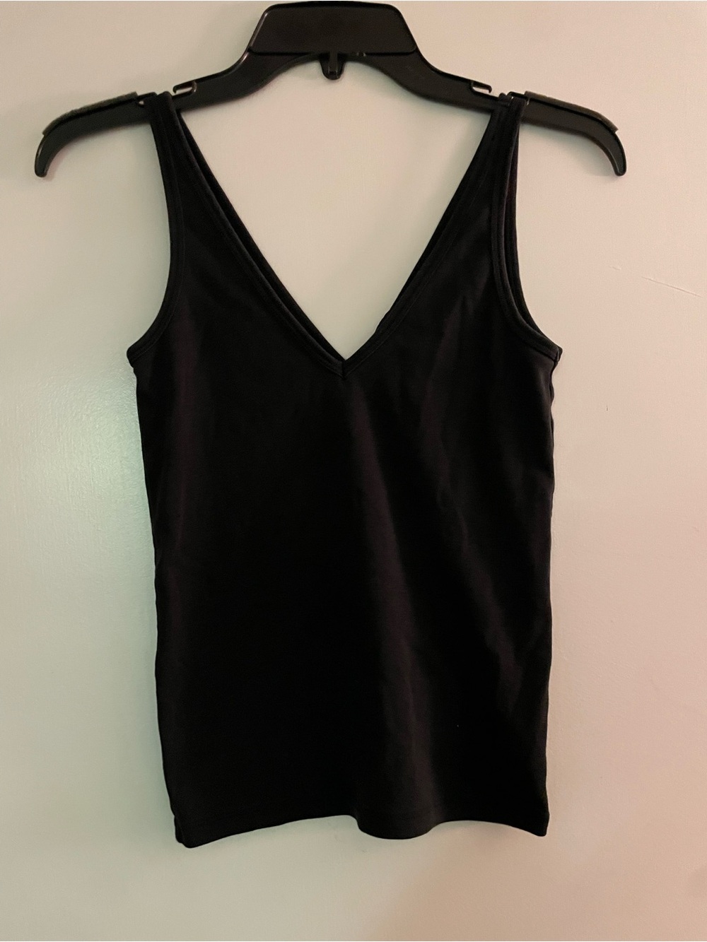 J. Crew Black V-Neck Tank